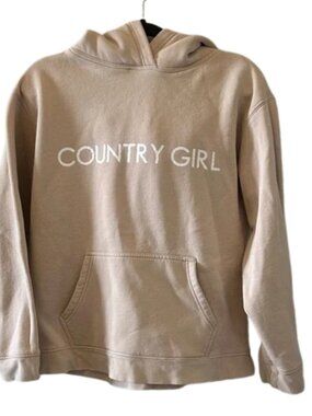 Brunette The Label Beige/light pink Hoodie with Black Label size M/L